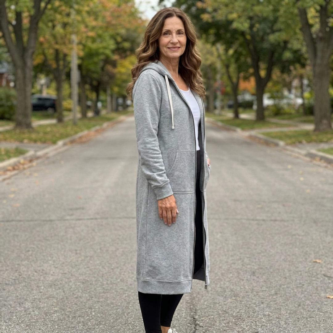 Alice & Ivy | Relaxed Zipper Longline Cardigan