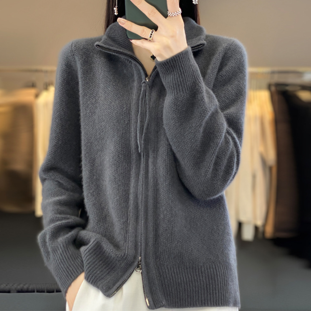 Alice & Ivy | Zip-Up Cardigan Versatile for All Seasons