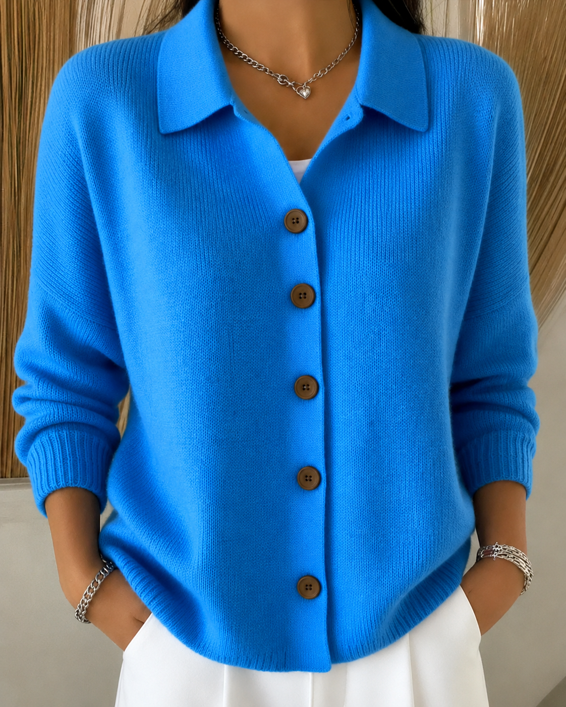 Alice & Ivy | Button Collar Cardigan