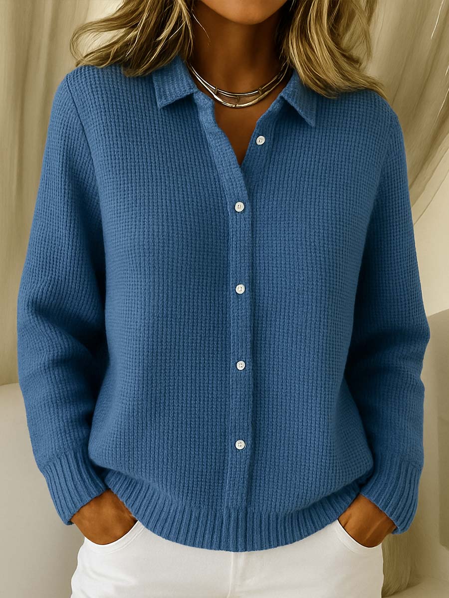 Alice & Ivy | Classic Long Knitted Buttoned Cardigan