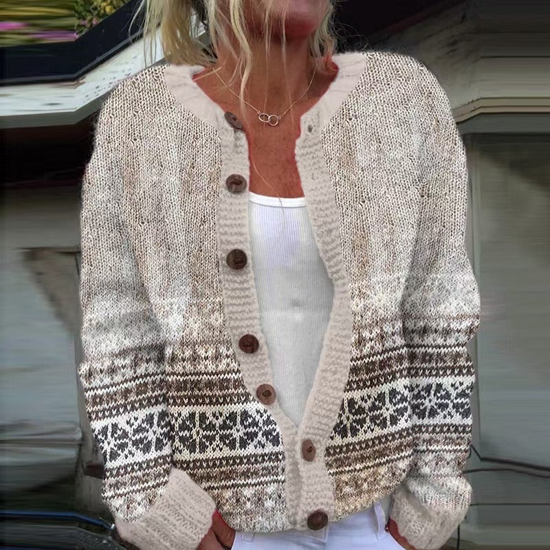 Linda | Handmade Pattern Knit Cardigan