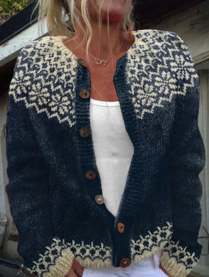 Deborah | Handmade Pattern Knit Cardigan