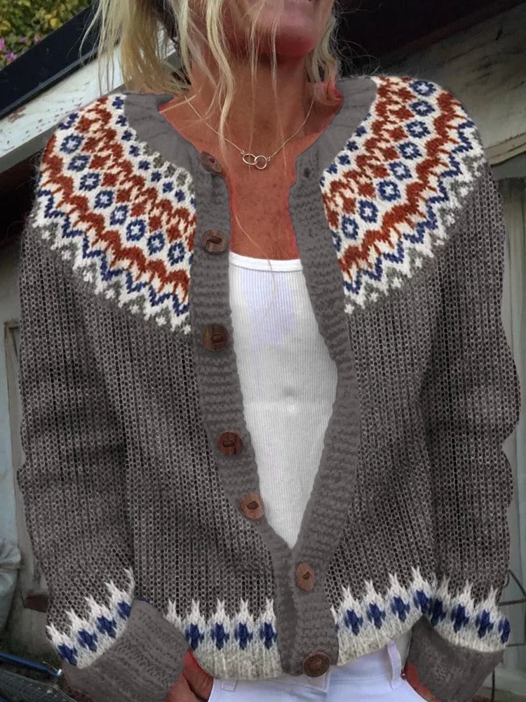 Beverly | Handmade Pattern Knit Cardigan