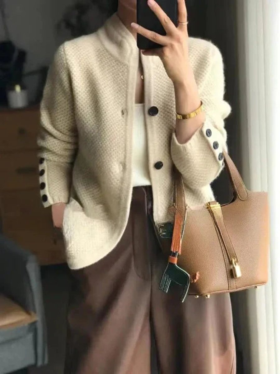 Alice & Ivy | Cozy Wool Button-Front Cardigan