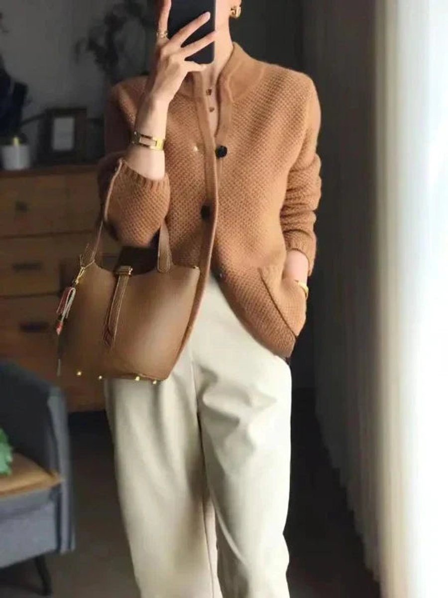 Alice & Ivy | Cozy Wool Button-Front Cardigan