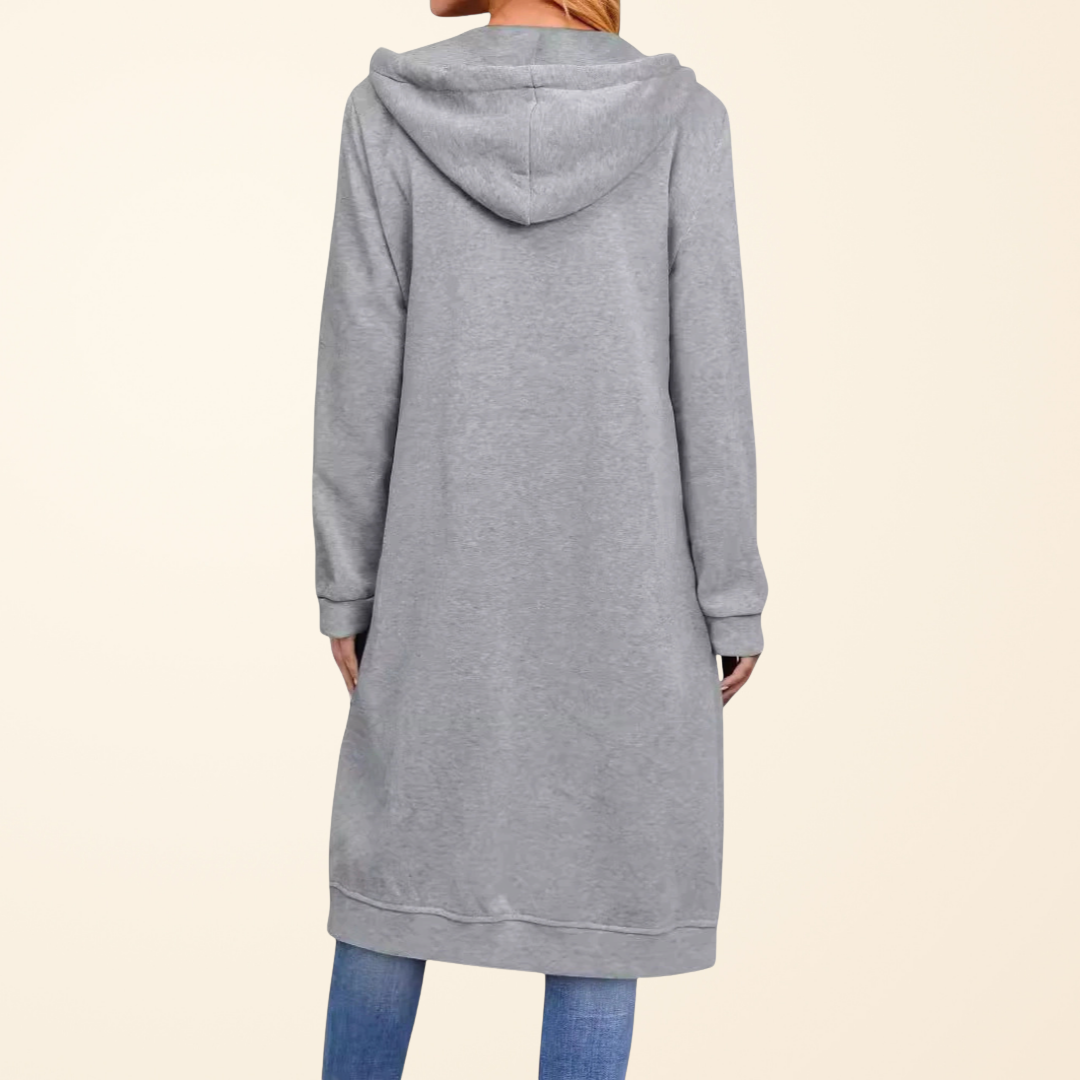Alice & Ivy | Relaxed Zipper Longline Cardigan