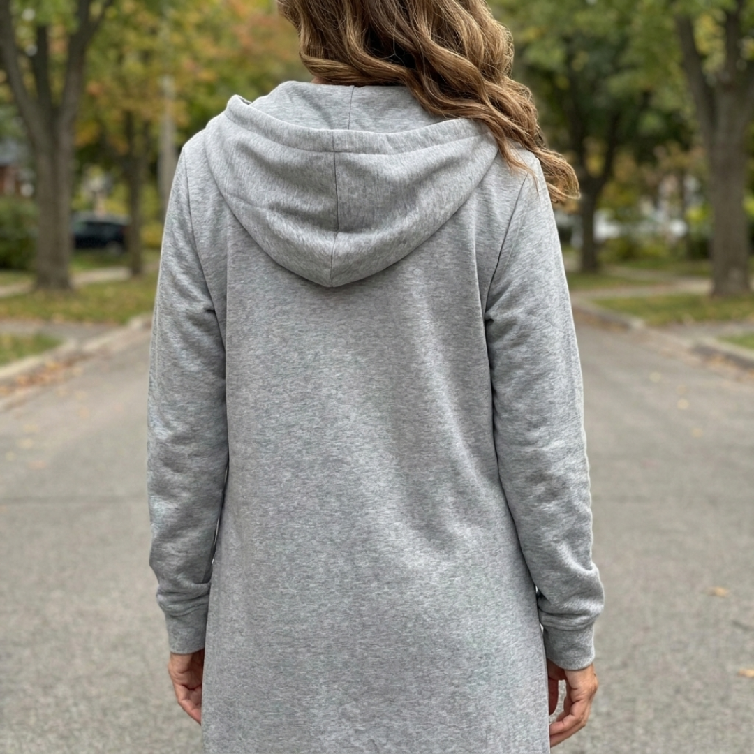 Alice & Ivy | Relaxed Zipper Longline Cardigan