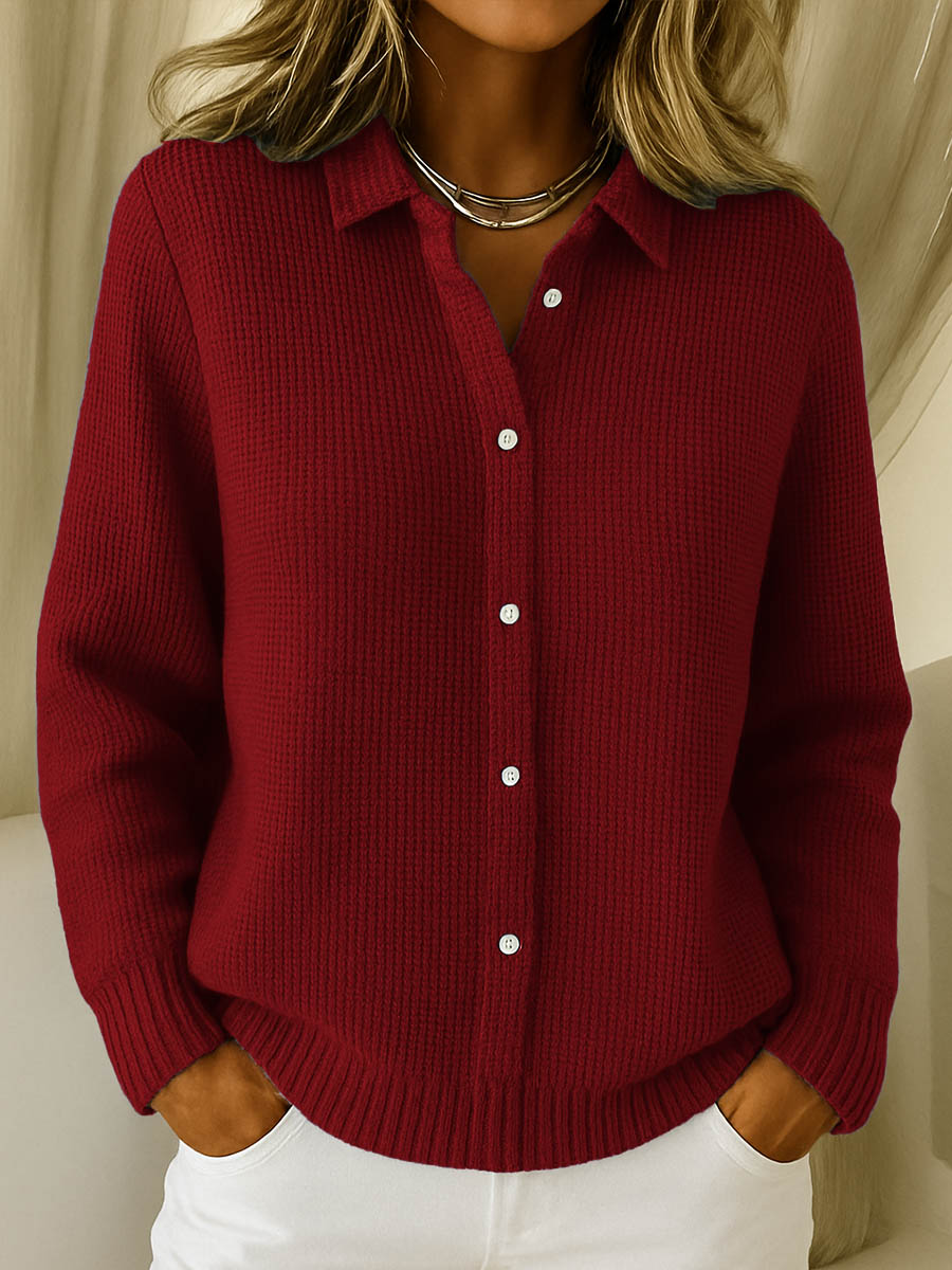 Alice & Ivy |  Classic Long Knitted Buttoned Cardigan