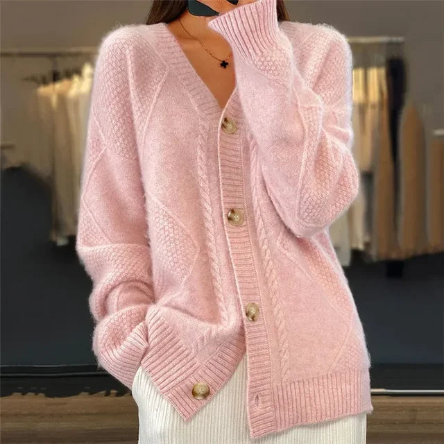 Alice & Ivy |  Buttoned Cardigan with Long Sleeves