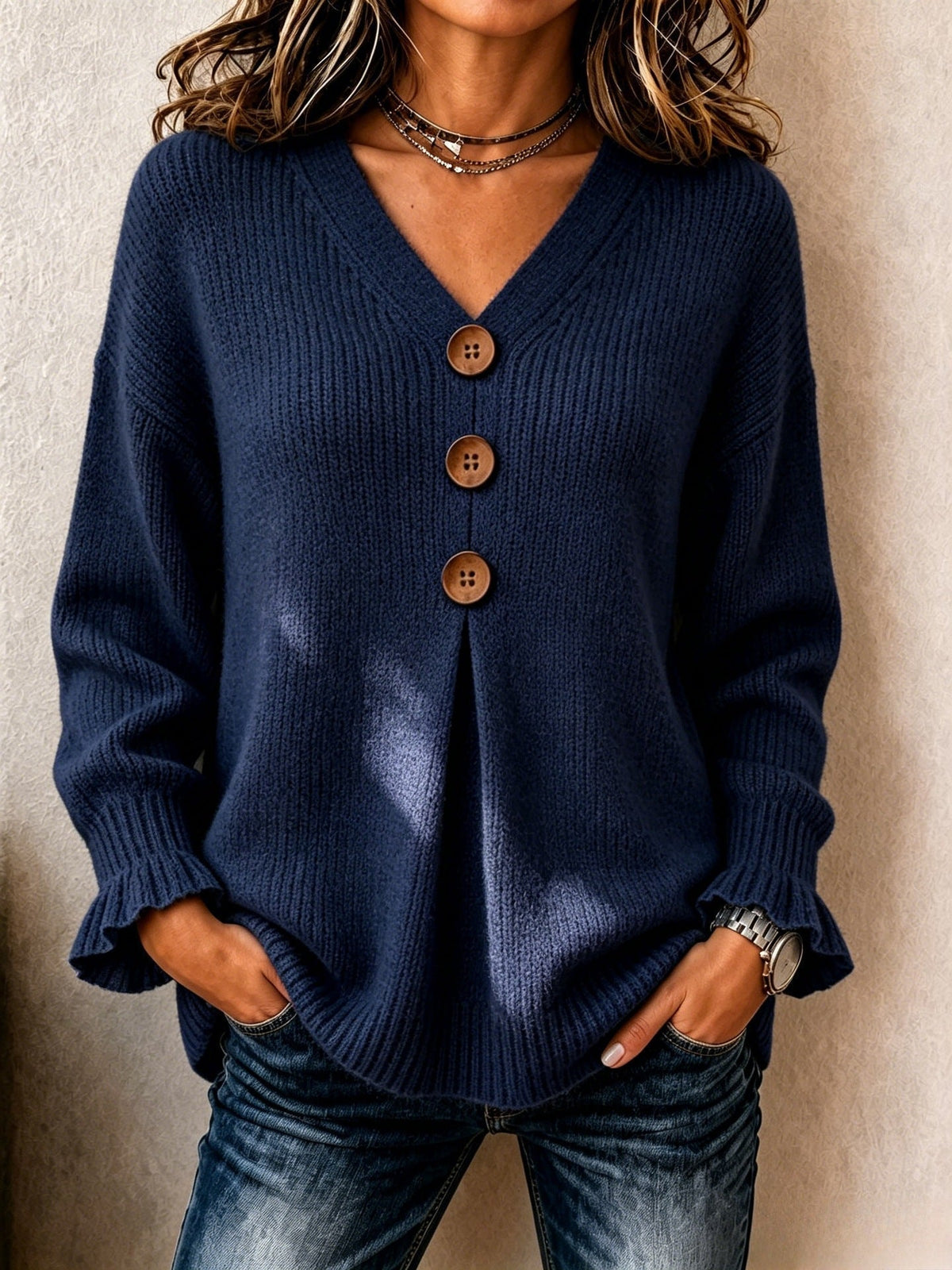 Alice & Ivy| V Neck Sweater