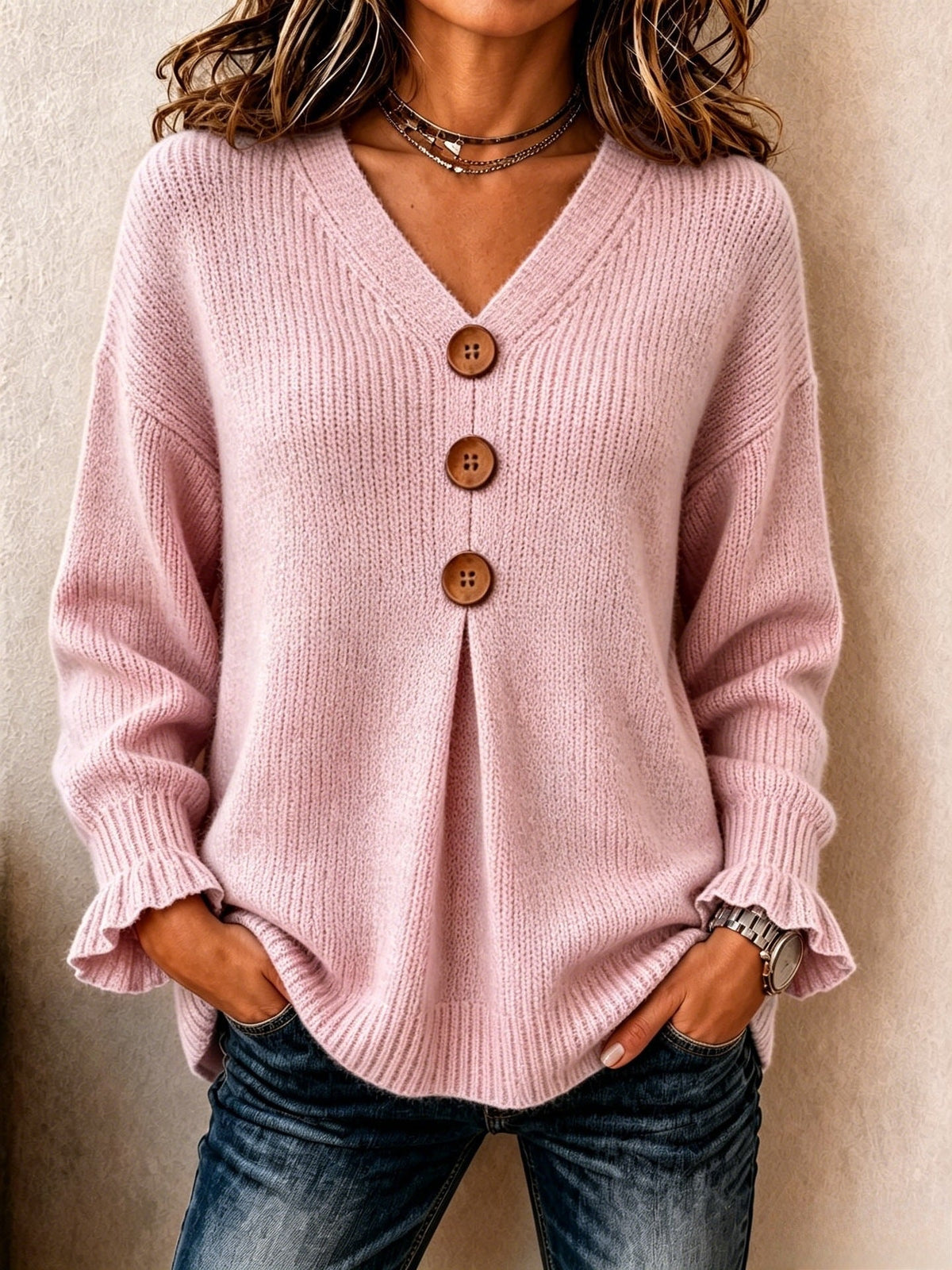Alice & Ivy| V Neck Sweater