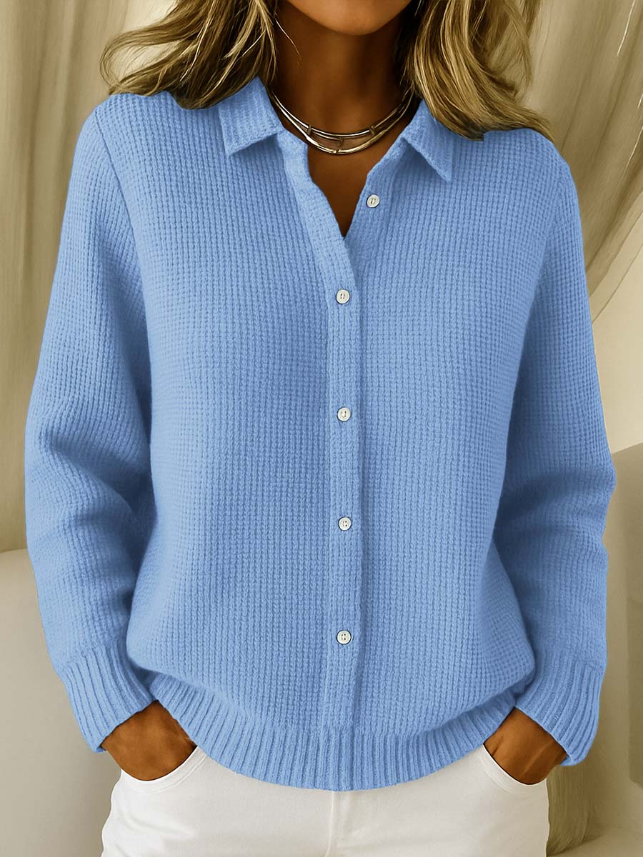 Alice & Ivy |  Classic Long Knitted Buttoned Cardigan