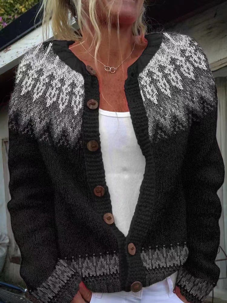 Susan | Handmade Pattern Knit Cardigan