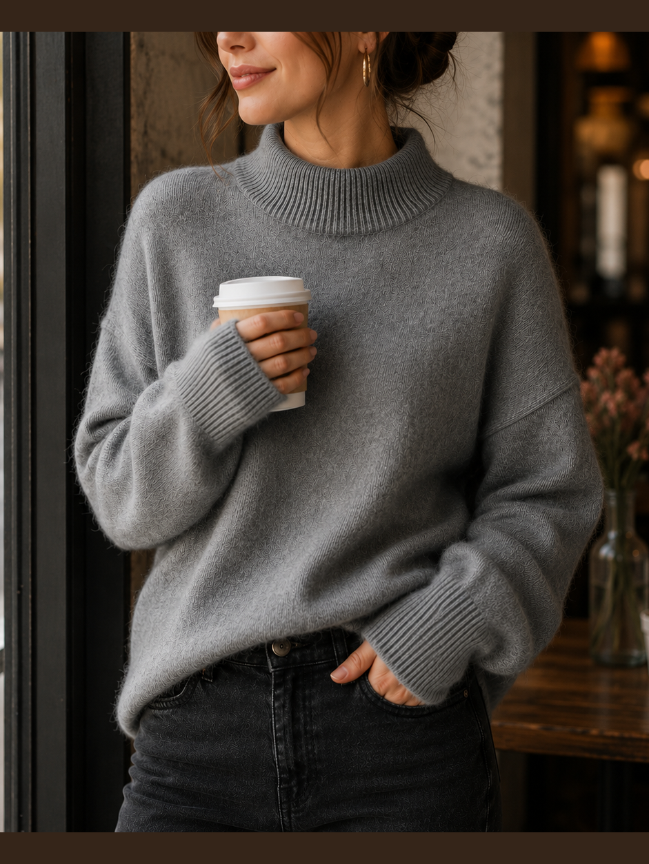 Juniper - Oversized Womens Turtleneck Sweater