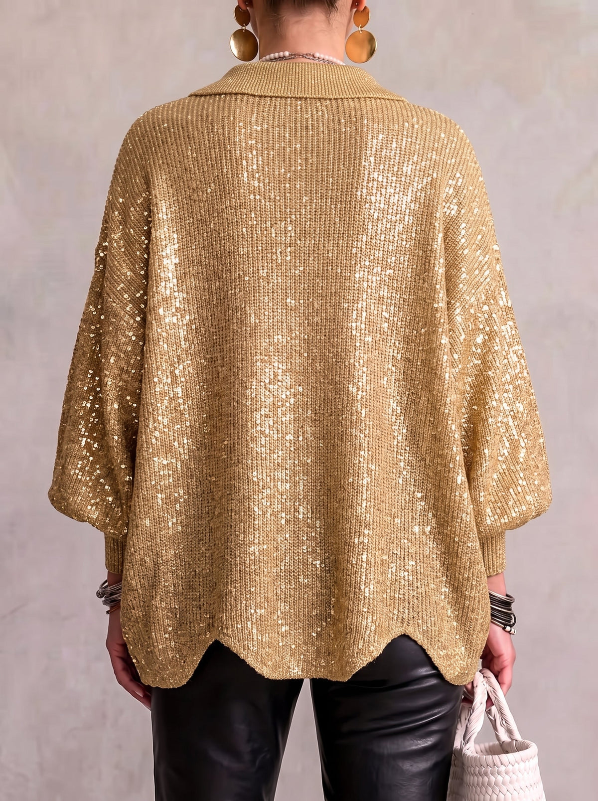 Alice & Ivy | Oversized Collared Cardigan